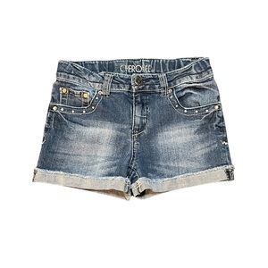Cherokee jean shorts Girls Size L 10/12